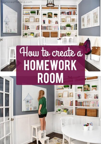 Homework Room Makeover - After you see this room, you'll want one too!