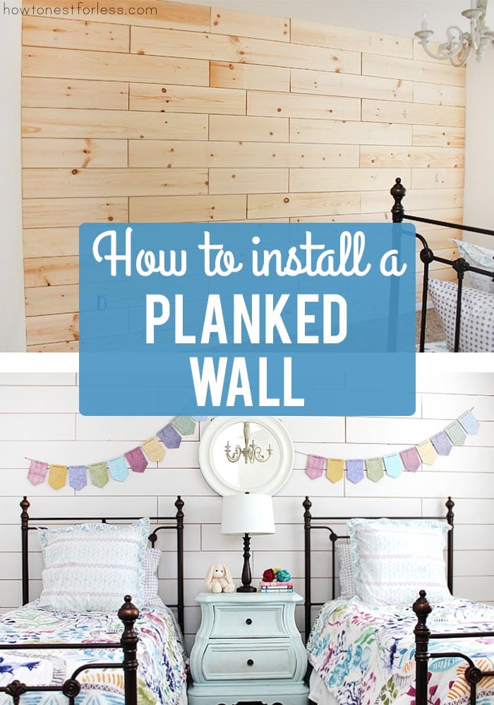 How to install a planked wall poster.