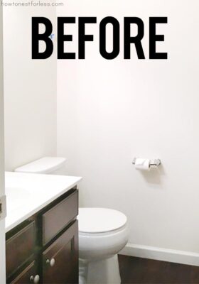 Powder Room Makeover - Transform any powder room easily and quickly