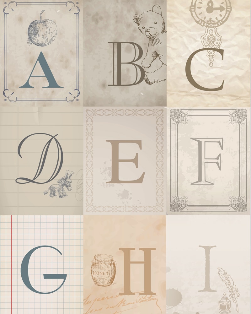 vintage alphabet printable a how to nest for less