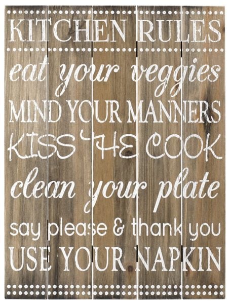 Rustic Kitchen Rules Sign 50 Farmhouse Kitchen Finds - How to Nest for Less™