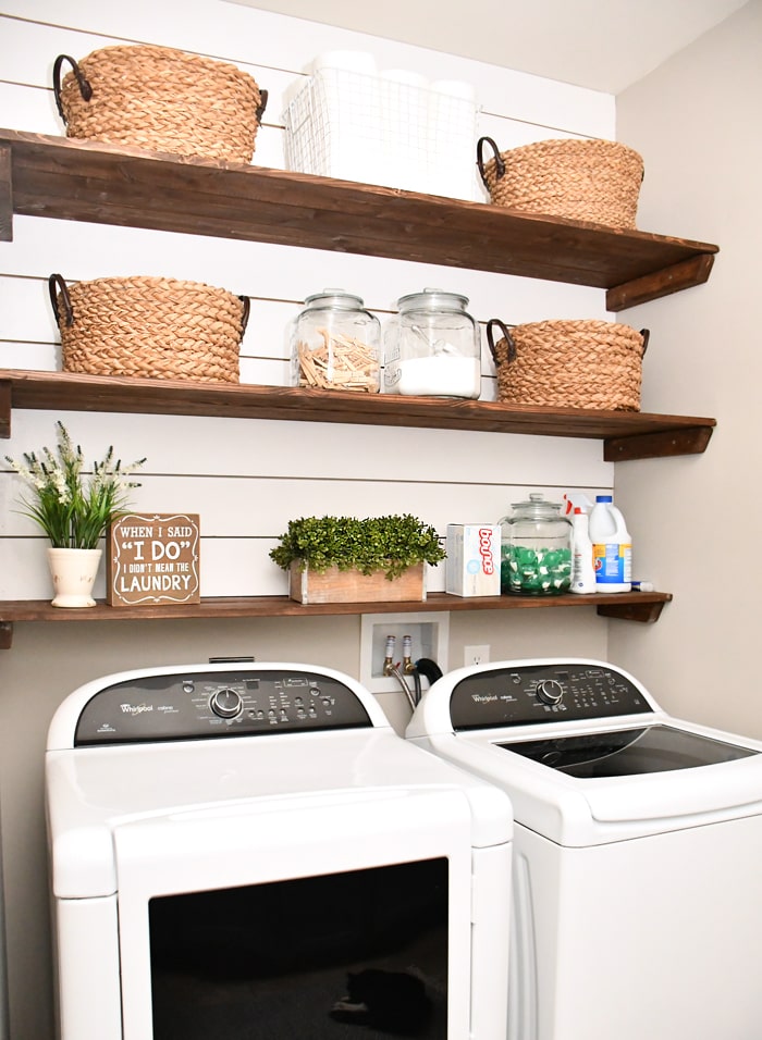 DIY Laundry Room Makeover with Plywood Countertops & Organization! —  Crafted Workshop