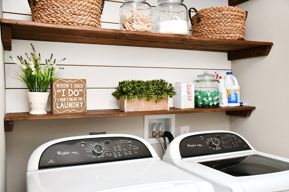 DIY Laundry Room Makeover with Plywood Countertops & Organization! —  Crafted Workshop