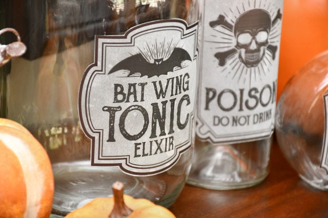 Halloween Bottle Labels - Free Printables - Potions Labels