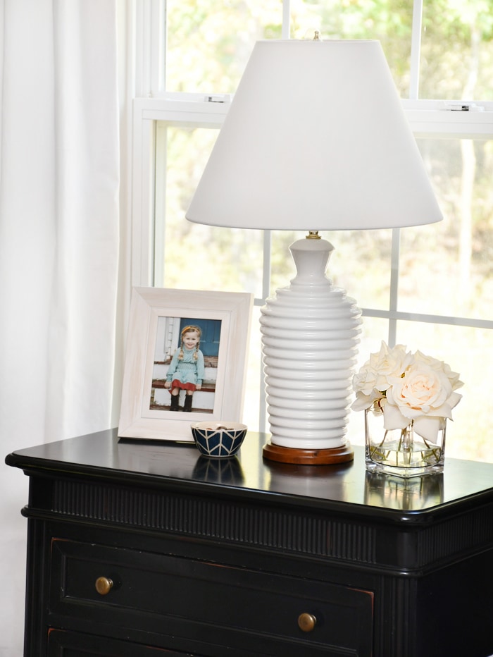 black and white bedroom makeover