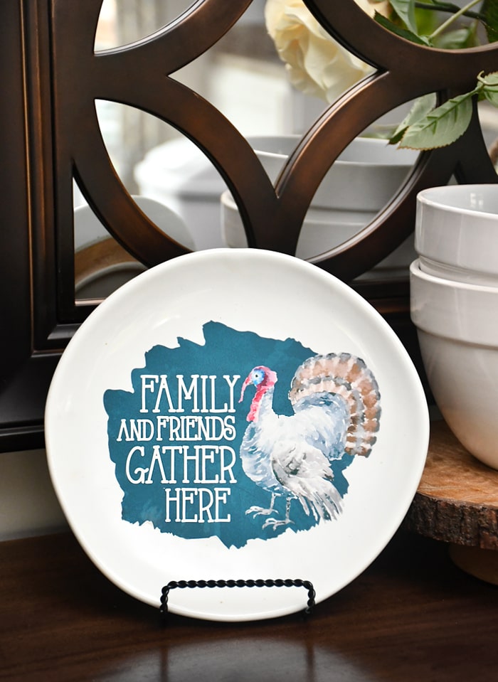 thanksgiving decorative plate