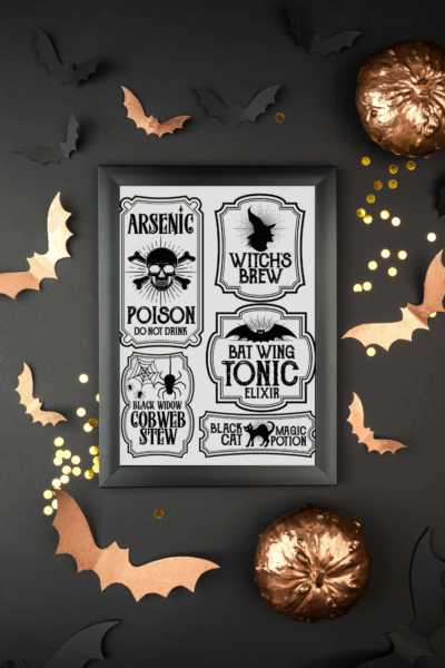 Halloween Bottle Labels - Free Printables - Potions Labels