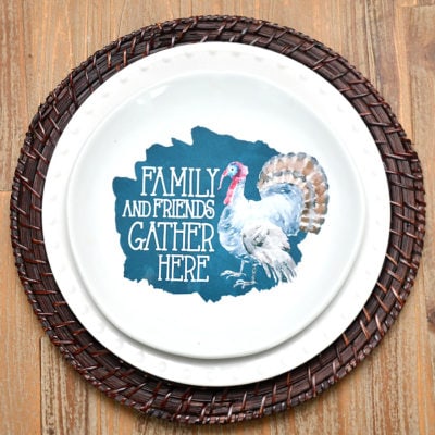 DIY Thanksgiving Decorative Plate