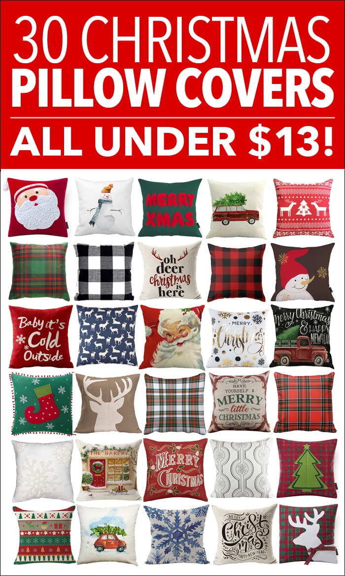 Christmas pillows cases best sale