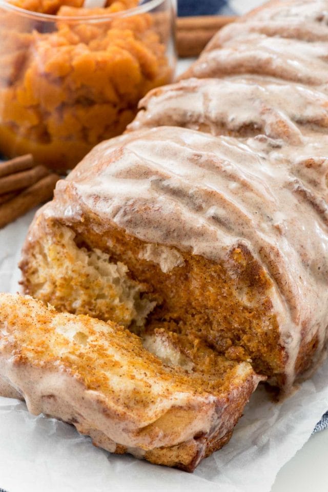 Pumpkin pull apart loaf.