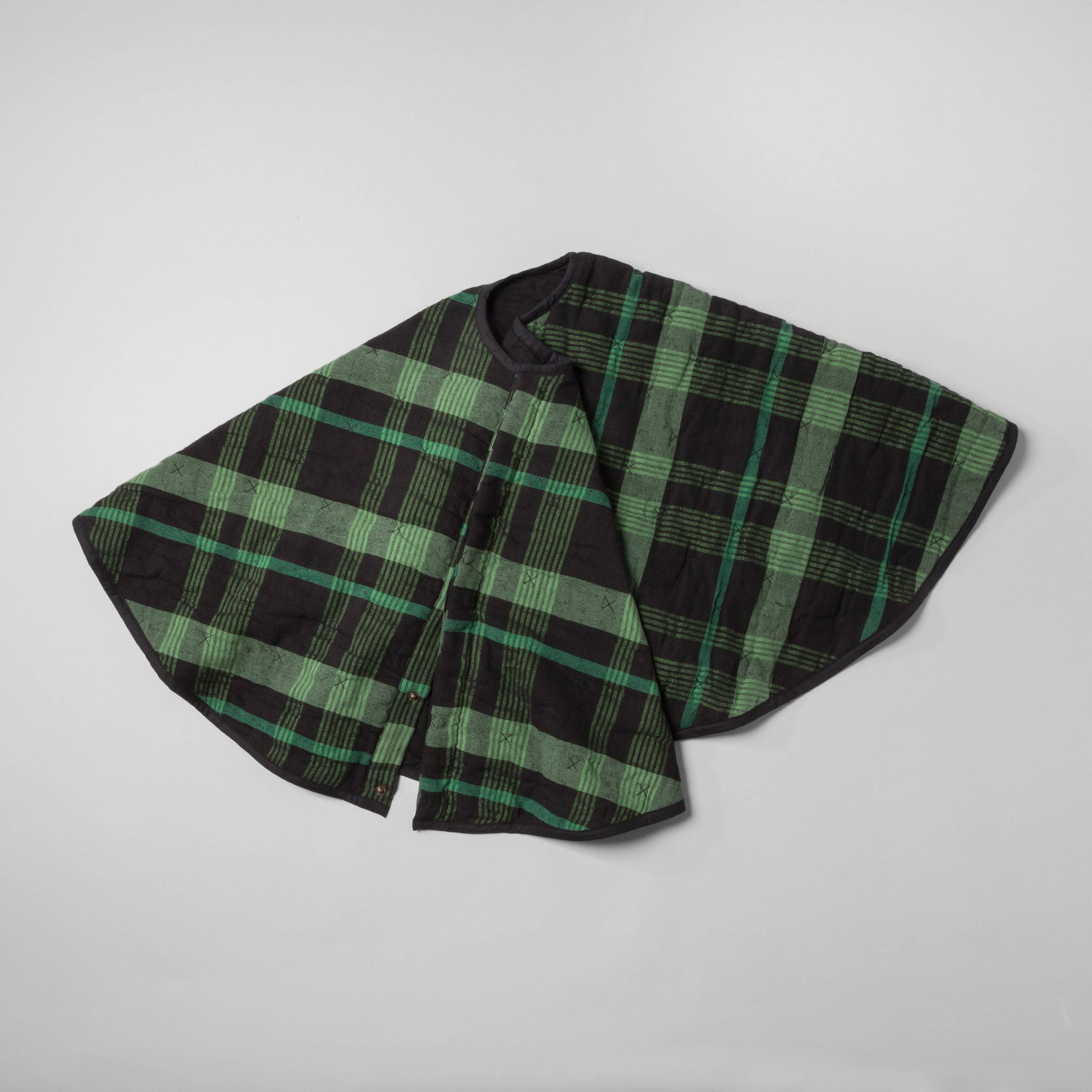 Green plaid tree skirt.