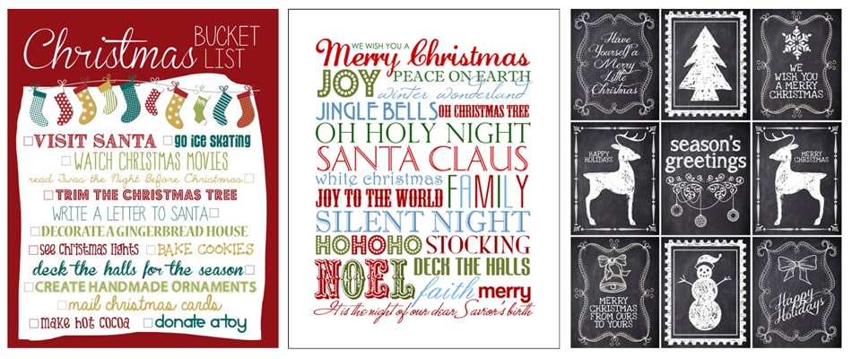 christmas printables