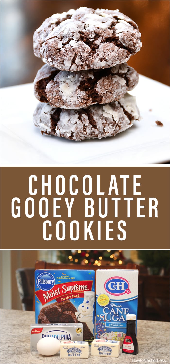 Chocolate gooey butter cookies poster.