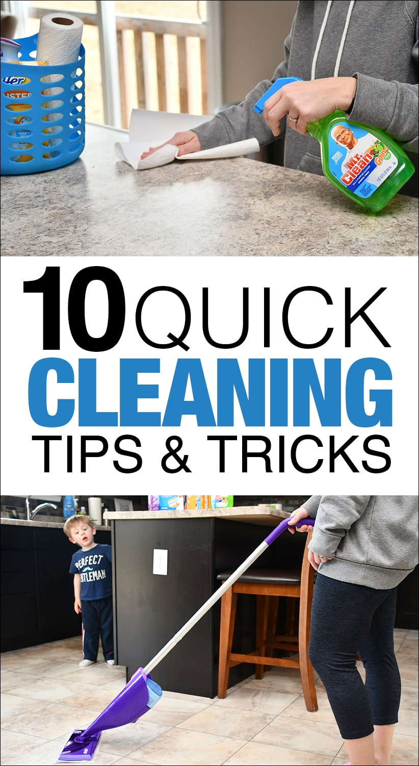 10 QUICK cleaning tips