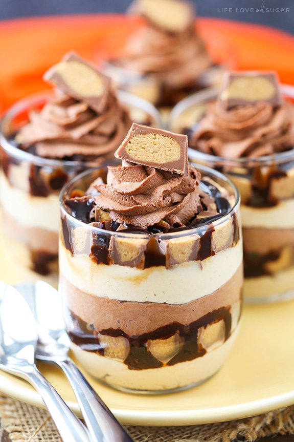 Reeses chocolate peanut butter trifle