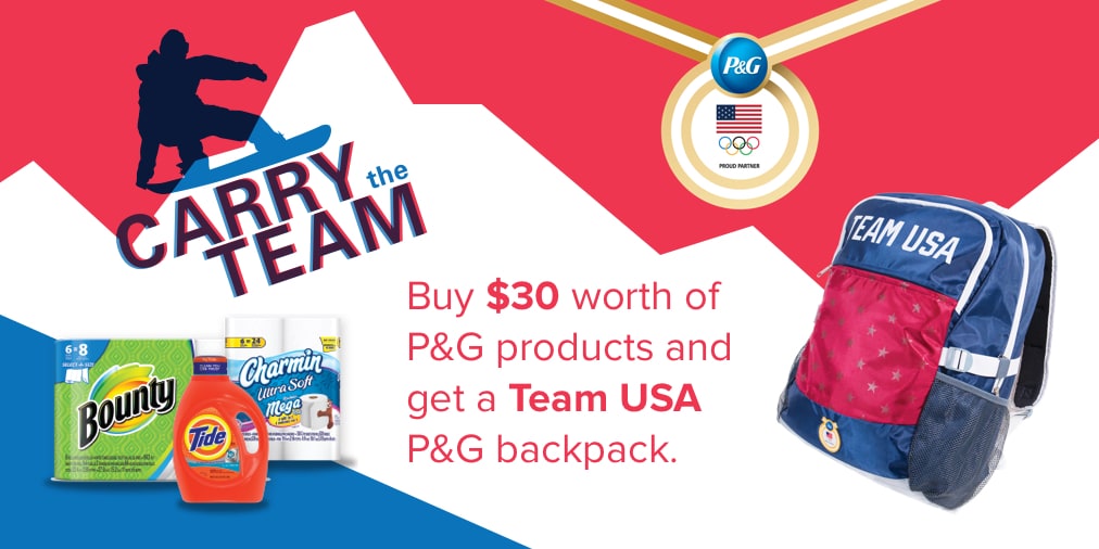 free Team USA P&G backpack