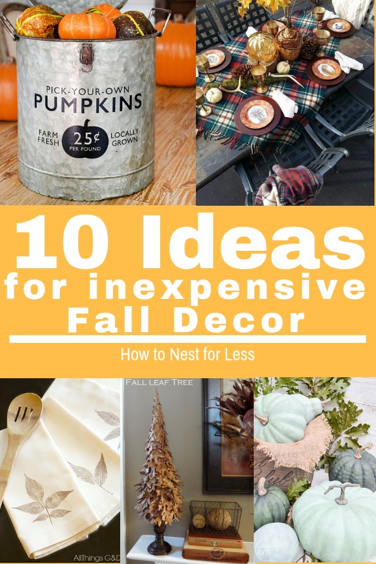 10 Ideas for Inexpensive Fall Decor - How to Nest for Less™