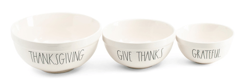 Thanksgiving mixing bowl set