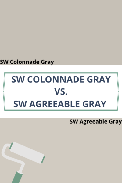 Sherwin Williams Collonade Gray vs. Agreeable Gray 