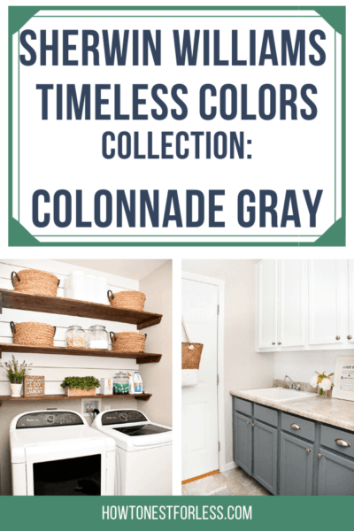 Sherwin Williams Timeless Colors collection: Colonnade Gray. This timeless gray color has just the right amount of neutral and grey to be a great foundational color in your whole house!