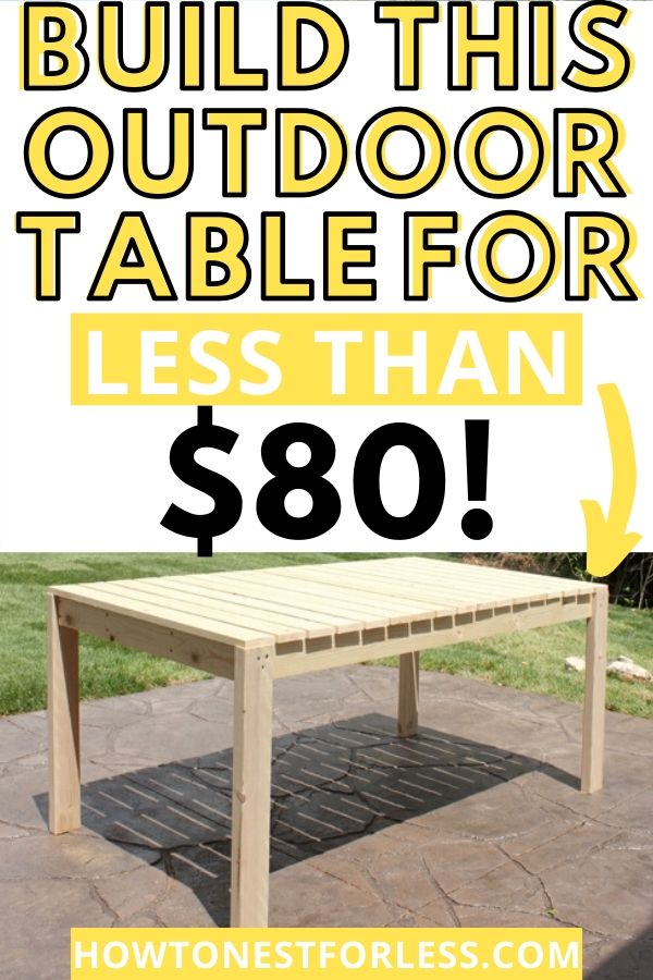 How to build an outdoor table!