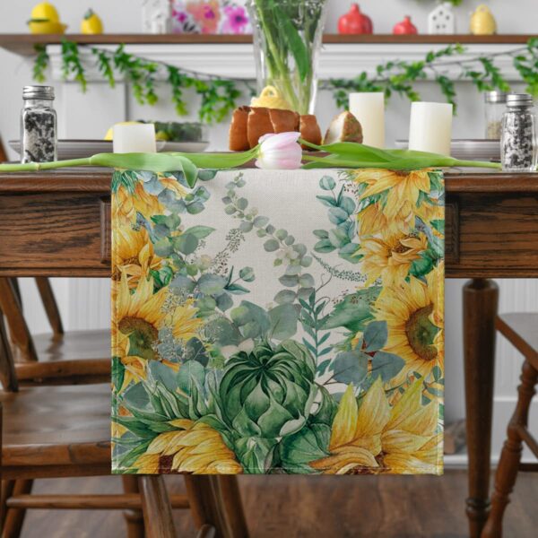 sunflower table runner