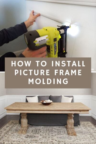 How to install picture frame molding : easy DIY project